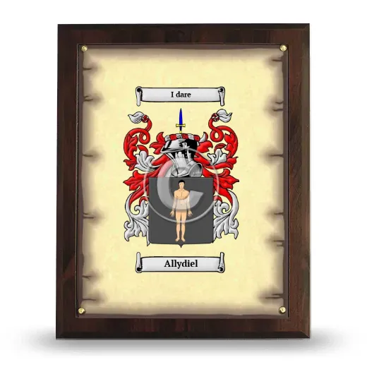 Allydiel Coat of Arms Plaque