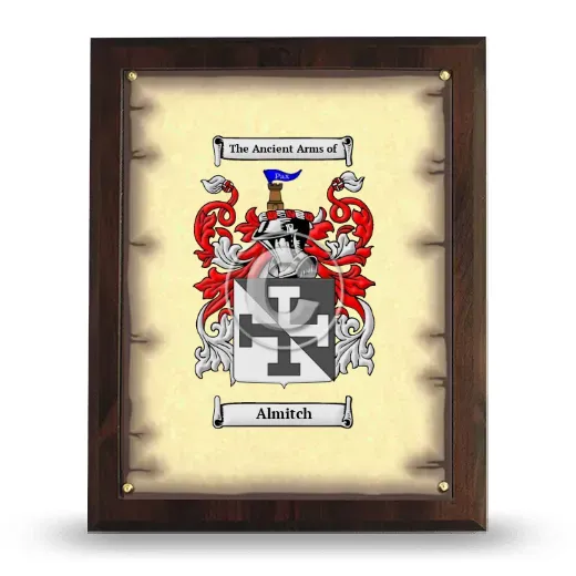 Almitch Coat of Arms Plaque