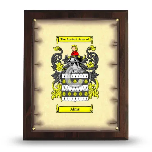 Alms Coat of Arms Plaque