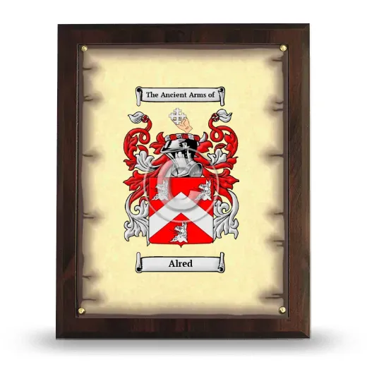 Alred Coat of Arms Plaque