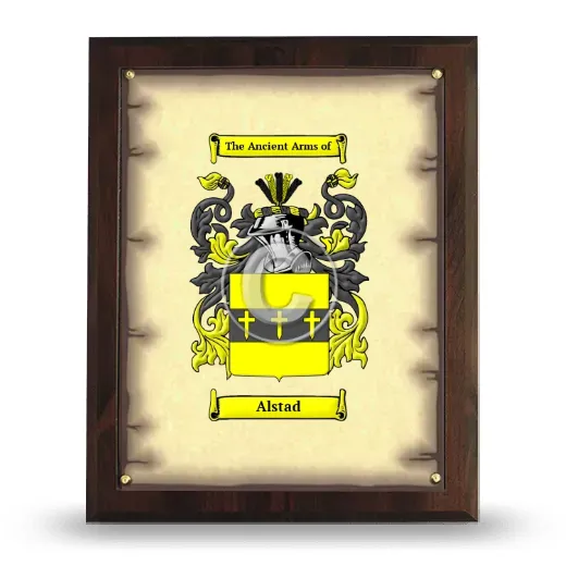 Alstad Coat of Arms Plaque