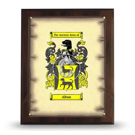 Altan Coat of Arms Plaque