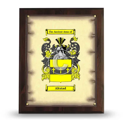 Altstad Coat of Arms Plaque