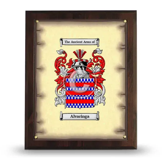 Alvaringa Coat of Arms Plaque
