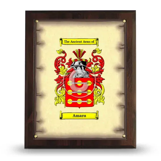 Amaru Coat of Arms Plaque