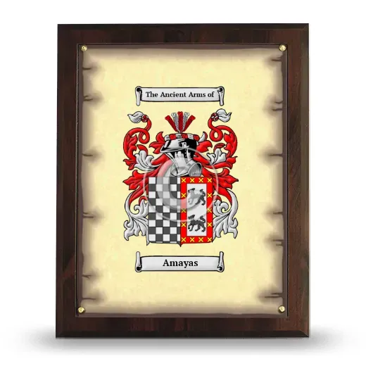 Amayas Coat of Arms Plaque