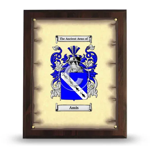 Amis Coat of Arms Plaque