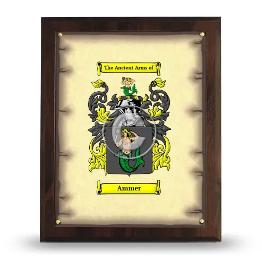Ammer Coat of Arms Plaque