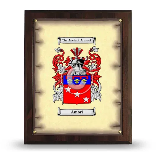 Amori Coat of Arms Plaque