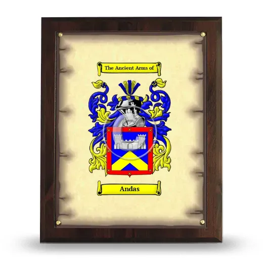 Andas Coat of Arms Plaque