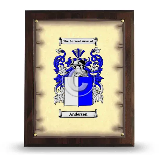 Andersen Coat of Arms Plaque