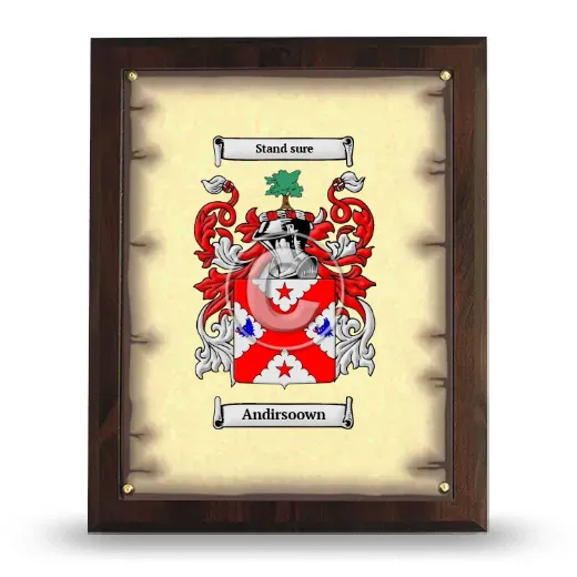 Andirsoown Coat of Arms Plaque
