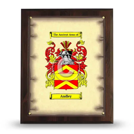 Andley Coat of Arms Plaque