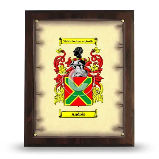 Andrés Coat of Arms Plaque