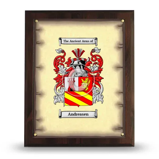 Andreasen Coat of Arms Plaque
