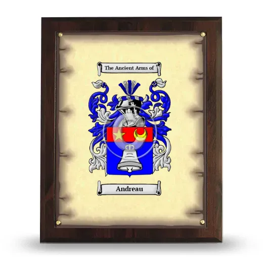 Andreau Coat of Arms Plaque