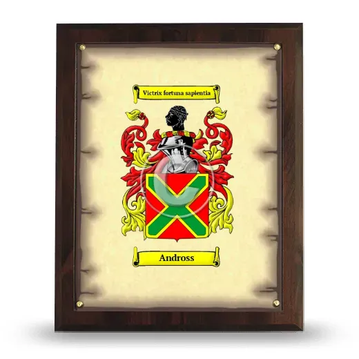 Andross Coat of Arms Plaque