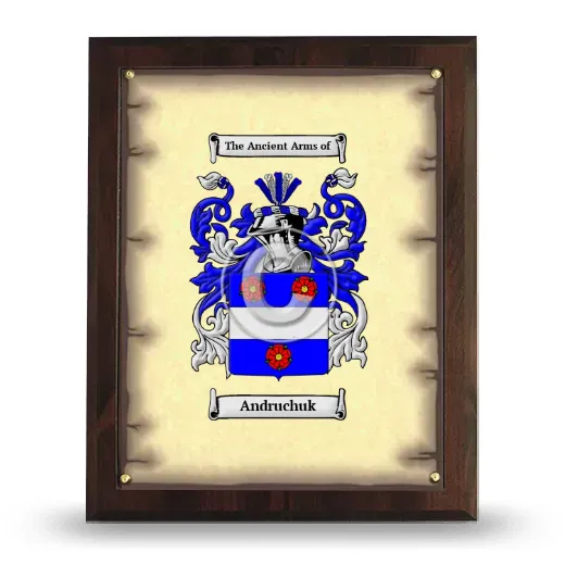 Andruchuk Coat of Arms Plaque
