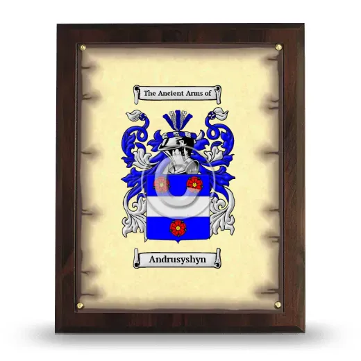 Andrusyshyn Coat of Arms Plaque