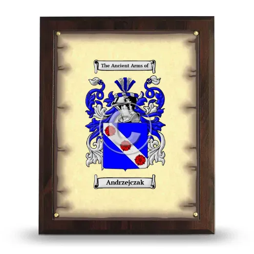 Andrzejczak Coat of Arms Plaque