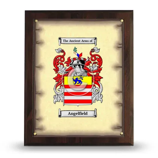 Angelfield Coat of Arms Plaque
