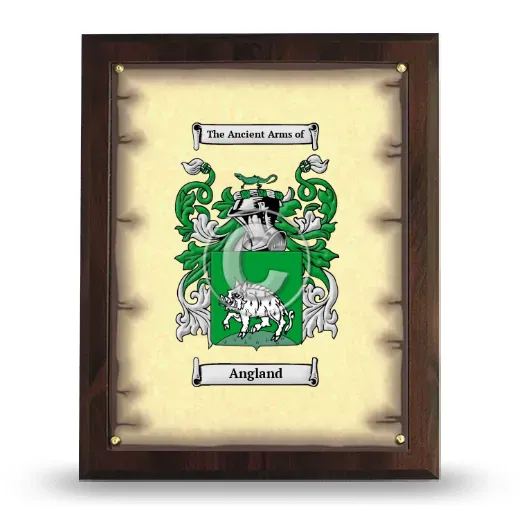 Angland Coat of Arms Plaque