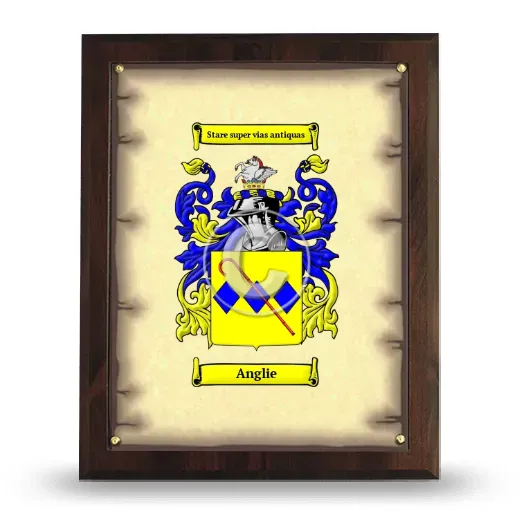 Anglie Coat of Arms Plaque