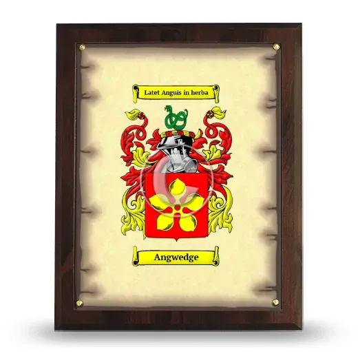 Angwedge Coat of Arms Plaque
