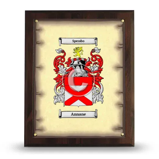 Annane Coat of Arms Plaque