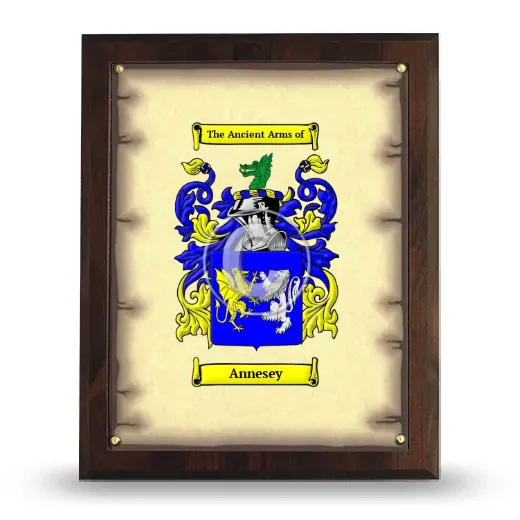 Annesey Coat of Arms Plaque