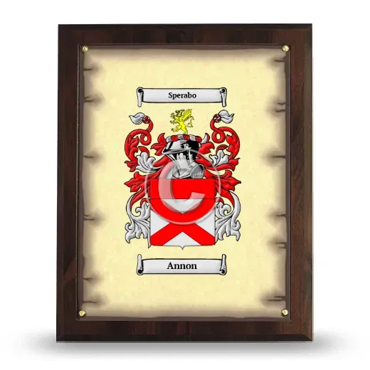 Annon Coat of Arms Plaque