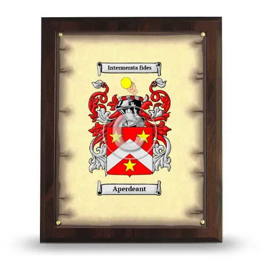 Aperdeant Coat of Arms Plaque