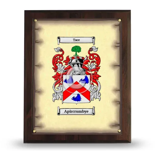 Apircrumbye Coat of Arms Plaque