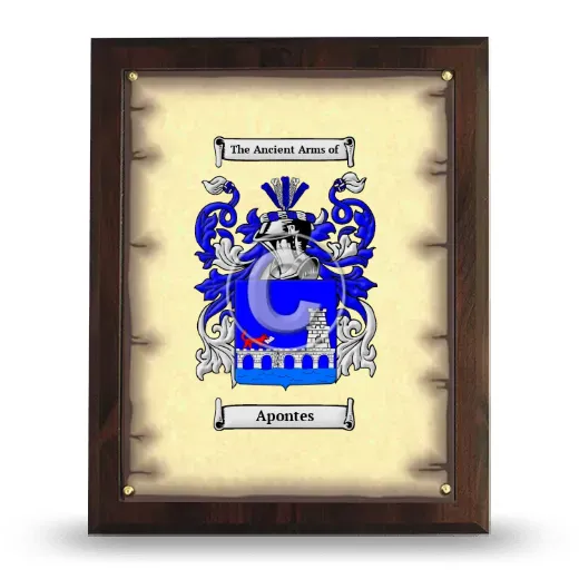 Apontes Coat of Arms Plaque