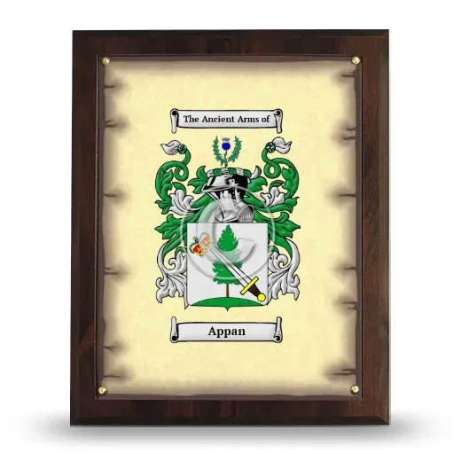 Appan Coat of Arms Plaque