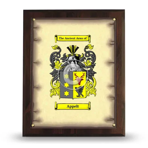 Appelt Coat of Arms Plaque