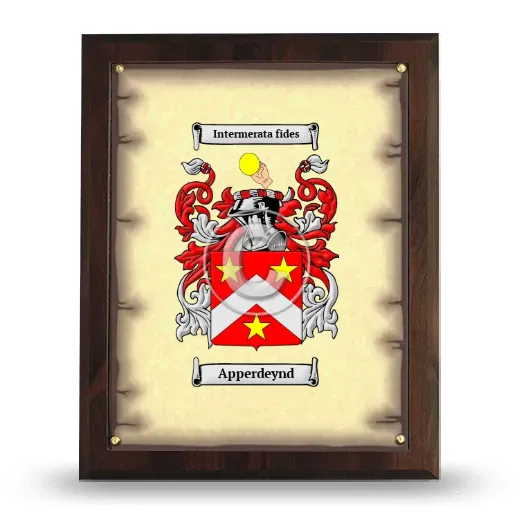 Apperdeynd Coat of Arms Plaque