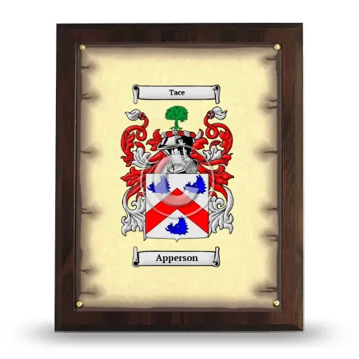 Apperson Coat of Arms Plaque