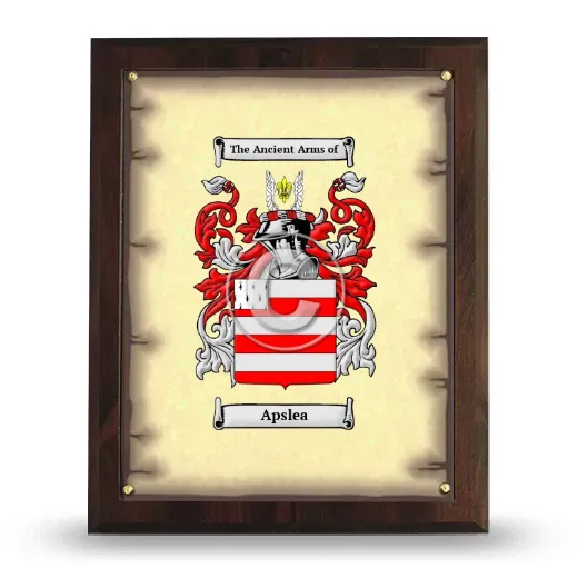 Apslea Coat of Arms Plaque