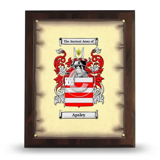 Apsley Coat of Arms Plaque