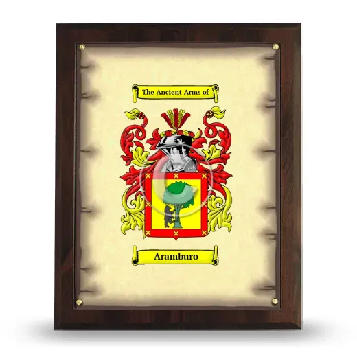 Aramburo Coat of Arms Plaque