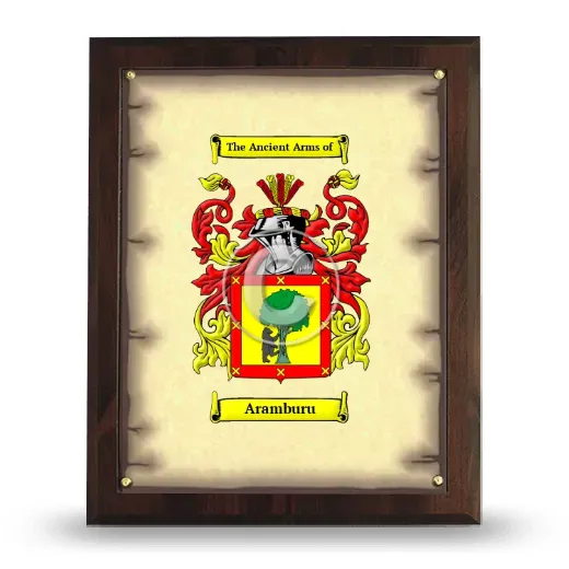 Aramburu Coat of Arms Plaque