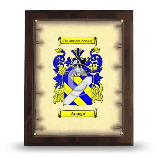 Arango Coat of Arms Plaque
