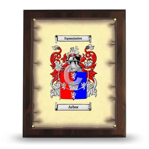 Arbor Coat of Arms Plaque
