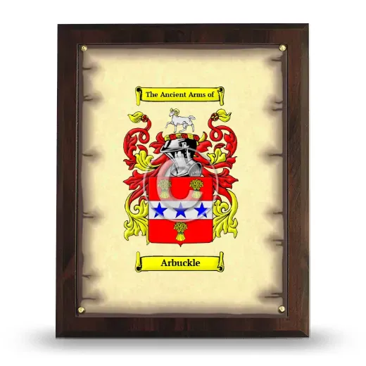 Arbuckle Coat of Arms Plaque