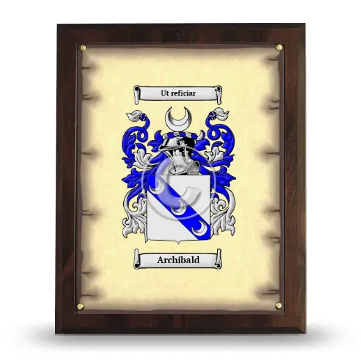 Archibald Coat of Arms Plaque