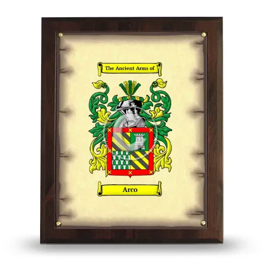 Arco Coat of Arms Plaque