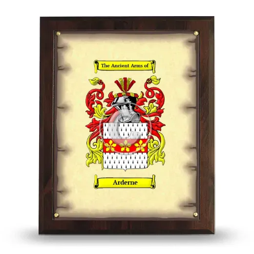 Arderne Coat of Arms Plaque
