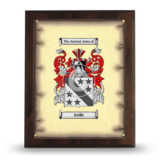 Ardis Coat of Arms Plaque