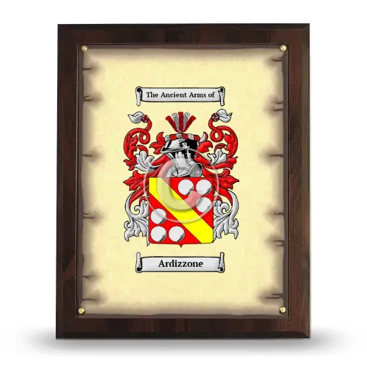 Ardizzone Coat of Arms Plaque